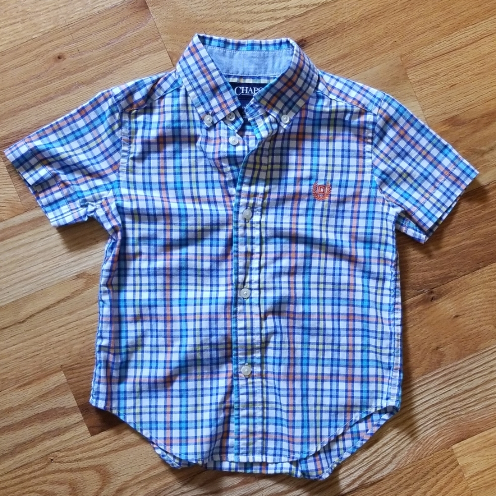 Chaps short sleeve button up